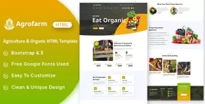 Agrofarm - Agriculture & Organic HTML Template