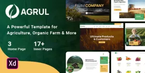 Agrul – Organic Farm Agriculture XD Template