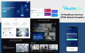 AI Healthcare Services HTML Website Template