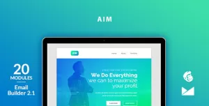 Aim Email Template + Online Emailbuilder 2.1