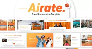 Airate Traveling PowerPoint template - TemplateMonster