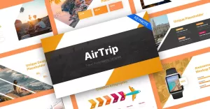 AirTrip Travel Modern Keynote Template - TemplateMonster
