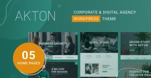 Akton - Business Agency WordPress Theme - TemplateMonster