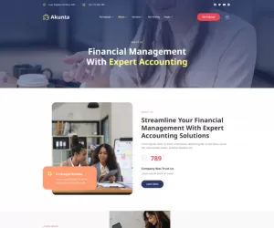 Akunta - Business Finance & Accounting Services Elementor Template Kit