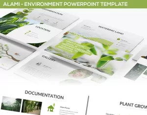 Alami - Environment PowerPoint template - TemplateMonster