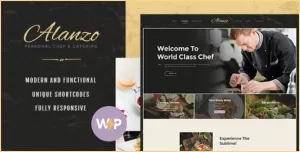 Alanzo  Personal Chef & Wedding Catering Event WordPress Theme