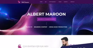 Albert Maroon - Music Composer Moto CMS 3 Template