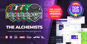 Alchemists - Sports, eSports & Gaming Club and News HTML Template