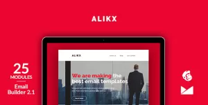 Alikx Email Template + Online Emailbuilder 2.1