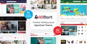 AliMart - Multipurpose OpenCart 3 Marketplace theme ( 6 Designs Updated!)