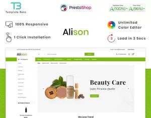 Alison Cosmetic Mega Store PrestaShop Theme - TemplateMonster