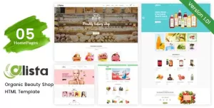 Alista – Organic Beauty Shop HTML Template