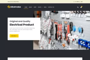 Alkahraba - Electrical Shop & Store WooCommerce Elementor Template Kit