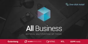 All Business - Company & Corporate Material Design WordPress Theme
