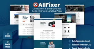 AllFixer - Computers & Smartphones Repair Service WordPress Theme