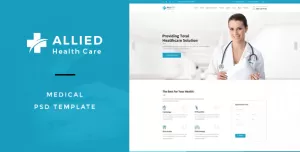Allied Health Care : Medical PSD Template