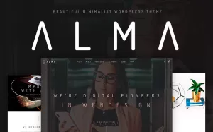 Alma - Minimalistisch WordPress-thema - TemplateMonster