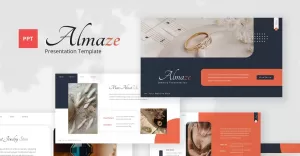 Almaze — Jewelry Powerpoint Template - TemplateMonster