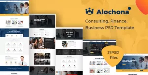 Alochona - Consulting, Finance, Business PSD Template