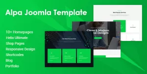 Alpa  Responsive Multipurpose Joomla 4 Website Template