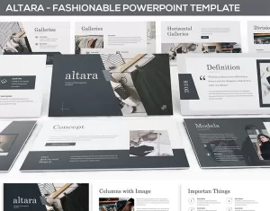 Altara - Photography & Fashion PowerPoint template