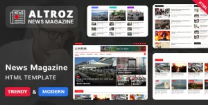 Altroz - News Magazine HTML Template