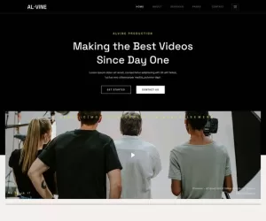 Alvine - Film & Video Production Service Elementor Template Kit
