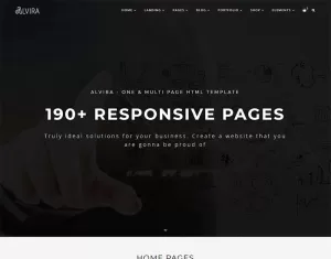 Alvira - One and Multi Page HTML Website Template