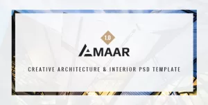 Amaar  Creative Architecture & Interior PSD Template