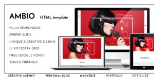 Ambio — Unique Personal Blog  Magazine Responsive HTML Template