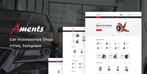 Aments - Car Accessories Shop HTML Template