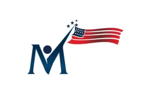 American Independence day Initial M Logo - TemplateMonster