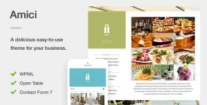 Amici - A Flexible & Responsive Restaurant or Cafe Theme for WordPress
