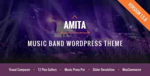 AMITA - Music Band WordPress Theme