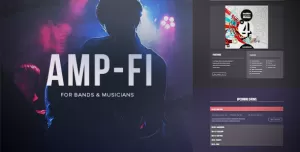 AMP-FI / Music Band Muse Template for Musicians & Producers
