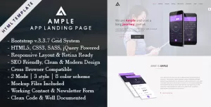 AMPLE - All In One App Landing Page