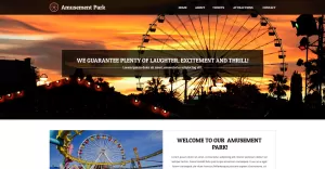 Amusement Park Responsive Website Template - TemplateMonster