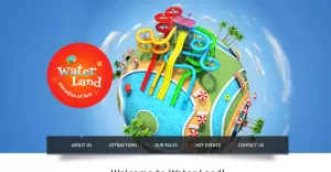 Amusement Park Responsive Website Template - TemplateMonster