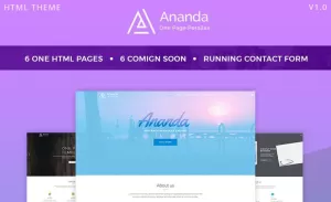 Ananda - One Page Parallax Website Template - TemplateMonster