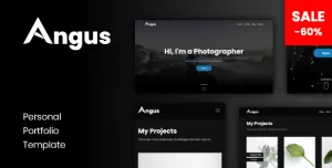 Angus - Personal Responsive One Page Portfolio Template