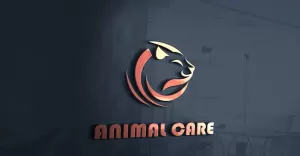 Animal Care Logo Template With An Animal Head Vector File