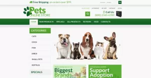 Animals  Pets ZenCart Template