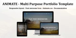 ANIMATE - Multi Purpose portfolio Muse Template