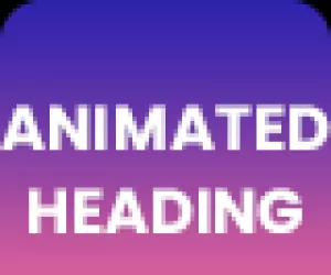 Animated heading addon – widget for Elementor