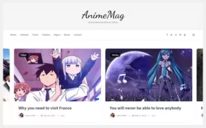 AnimeMag - Anime News WordPress Theme - TemplateMonster