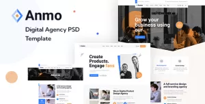 Anmo - Creative Digital Agency PSD Template