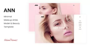 ANN — Minimal Makeup Artist, Model & Beauty Template