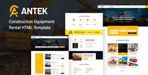Antek - Construction Equipment Rental HTML