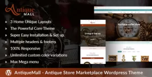 AntiqueMall - Antique Store Marketplace WordPress Theme