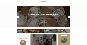 Antiques - Collectible Coins & Supplies OpenCart Template